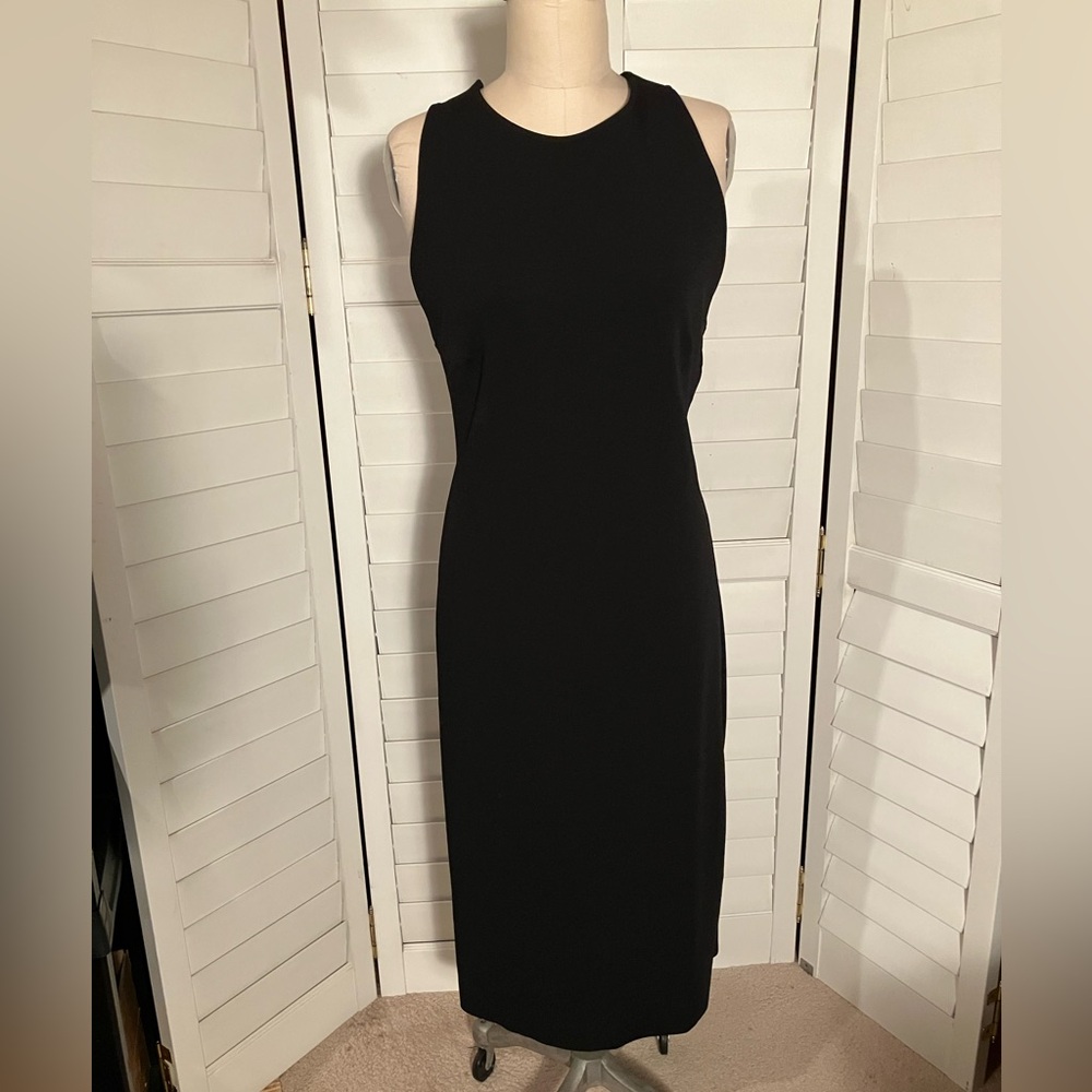 Zara black dress with strappy back detail size L*